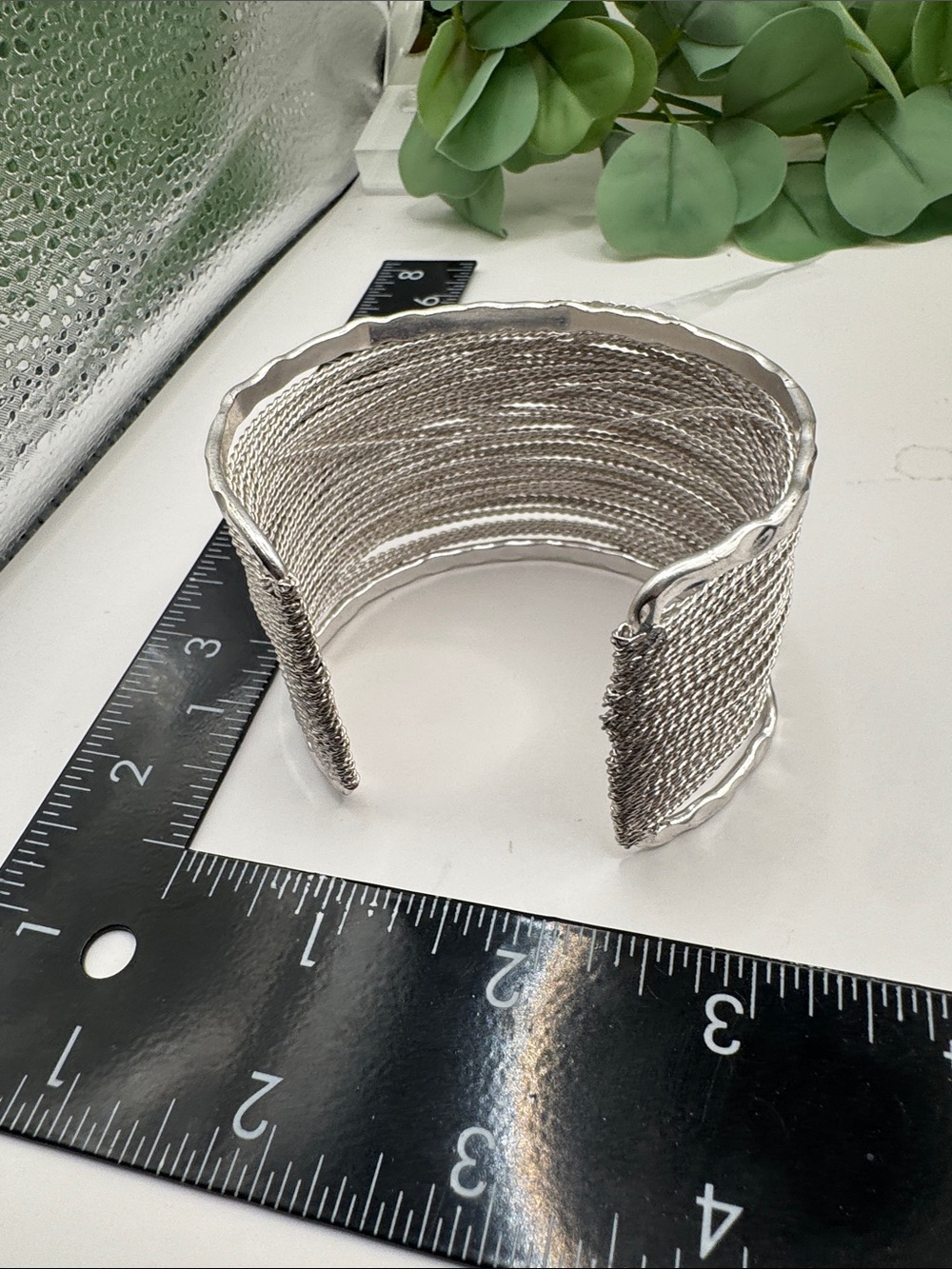 Pomina Silver Tone Multi Strand Cuff Bracelet (BR1616/1) - Picture 7 of 7